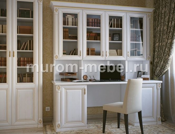 Фото Письменный стол с надстройкой из серии "Пальма" от производителя 'Муром-Мебель'