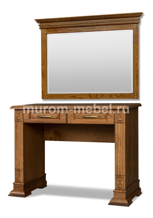 Фото Письменный стол Флоренция 2 ящика с зеркалом от производителя 'Муром-Мебель'