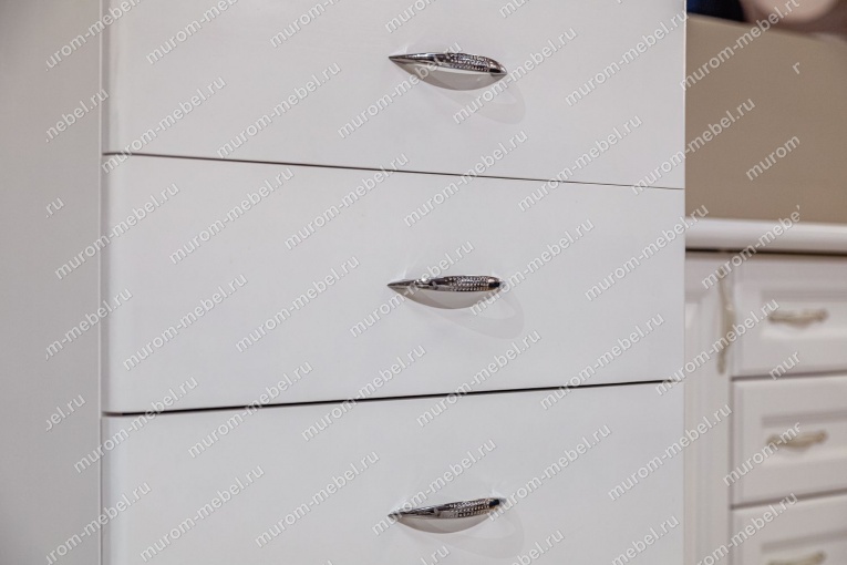 Фото Тумба Бали 5 ящиков (белая эмаль) от производителя 'Муром-Мебель'