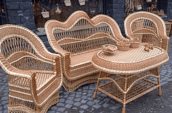 Стильная и экологичная плетеная мебель