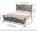 Фото Кровать Соната 2 из дуба от производителя 'Муром-Мебель'