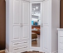 Фото Шкаф угловой Флоренция (белая эмаль) от производителя 'Муром-Мебель'