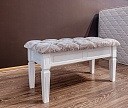 Фото Банкетка с каретной стяжкой, массив сосны, 480х1000х450, цвет - Масло от производителя 'Муром-Мебель'