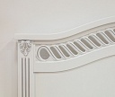 Фото Кровать Оливия (белая эмаль с серебряной патиной) от производителя 'Муром-Мебель'