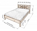 Фото Кровать Сакура с орнаментом от производителя 'Муром-Мебель'