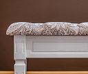 Фото Банкетка с каретной стяжкой (белая эмаль) от производителя 'Муром-Мебель'
