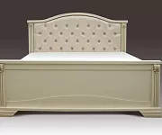 Фото Кровать Кливия с мягкой спинкой из дуба от производителя 'Муром-Мебель'