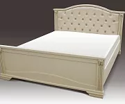 Фото Кровать Кливия с мягкой спинкой из дуба от производителя 'Муром-Мебель'