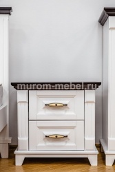 Тумба Прованс Браун (белая эмаль + Венге 3)