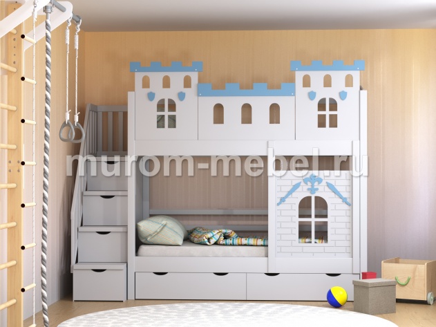 Фото Кровать детская Рыцарский замок от производителя 'Муром-Мебель'