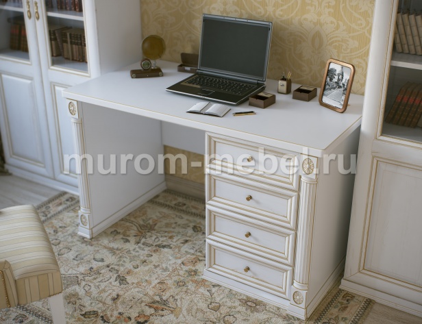 Фото Однотумбовый письменный стол из серии "Пальма" от производителя 'Муром-Мебель'
