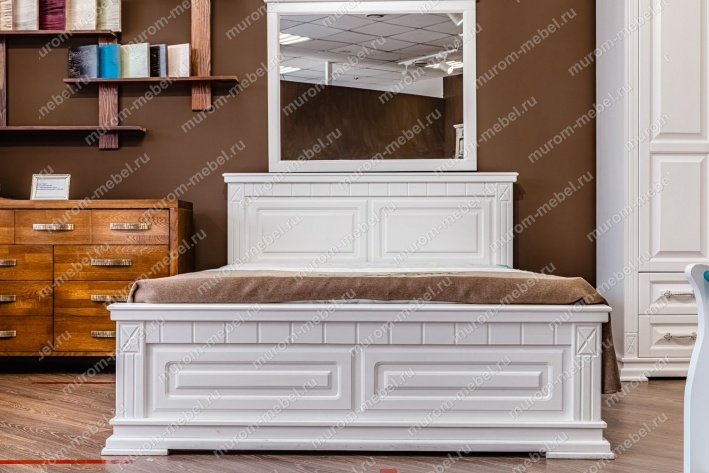 Фото Кровать Флоренция (белая эмаль) от производителя 'Муром-Мебель'