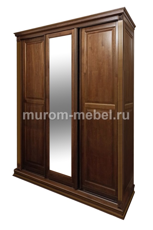 Фото Шкаф-купе 3-х створчатый с зеркалом Грация от производителя 'Муром-Мебель'