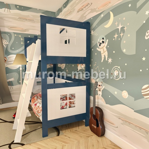 Фото Кровать двухъярусная Коттедж от производителя 'Муром-Мебель'