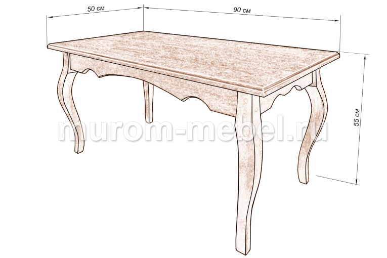Фото Журнальный стол Прованс от производителя 'Муром-Мебель'