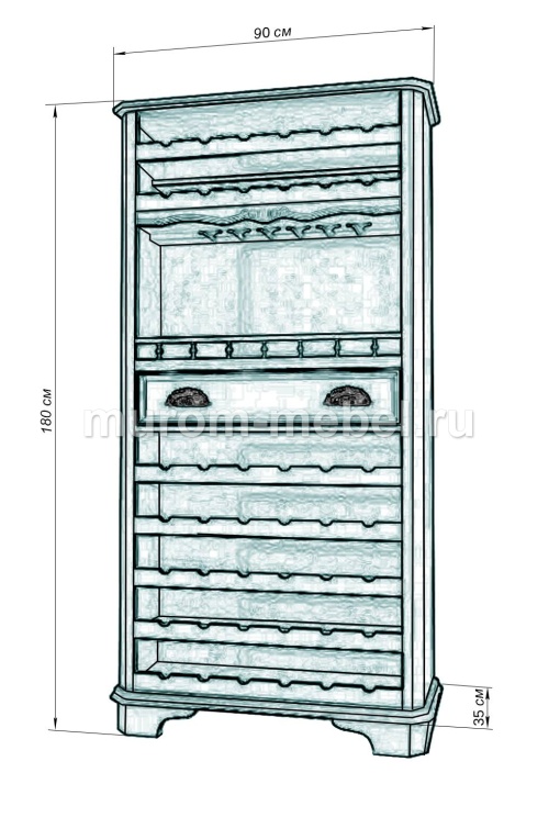 Фото Винный бар Антик 1 от производителя 'Муром-Мебель'