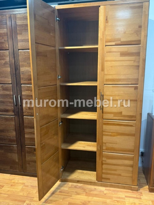 Фото Шкаф «Бали» массив сосны, 2200х1000х550, цвет - Грецкий орех 1,5 от производителя 'Муром-Мебель'