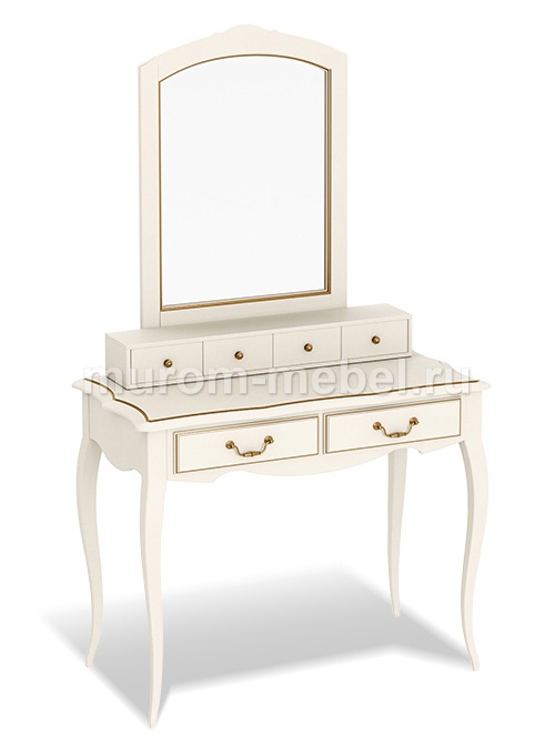 Фото Дамский столик Прованс с надстройкой и зеркалом от производителя 'Муром-Мебель'