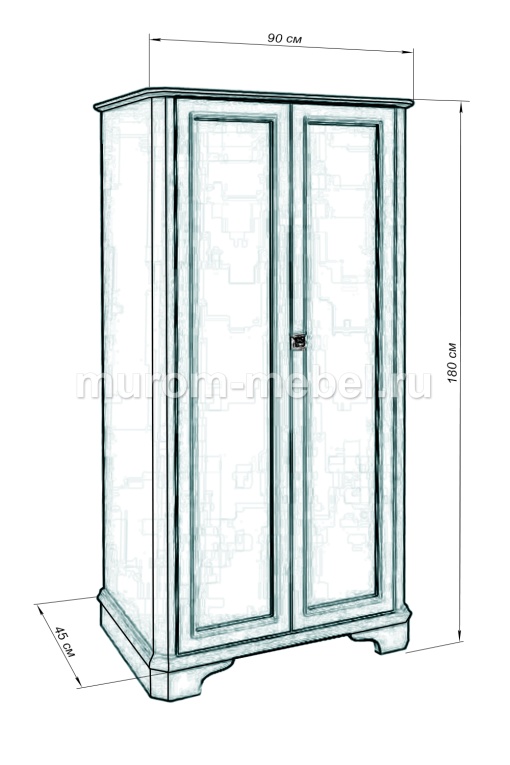Фото Шкаф 2 ств. Антик 2 от производителя 'Муром-Мебель'