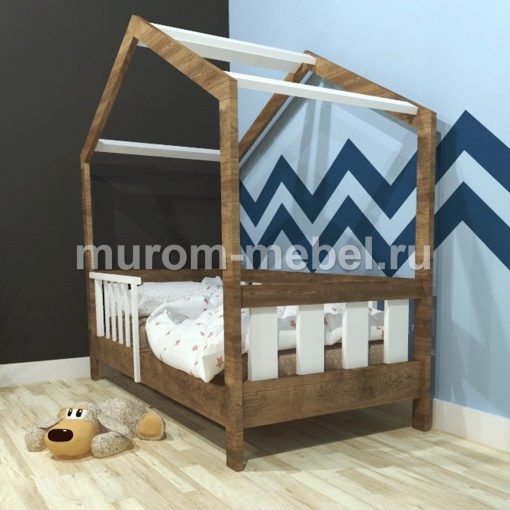 Фото Кровать детская Домик с оградой от производителя 'Муром-Мебель'