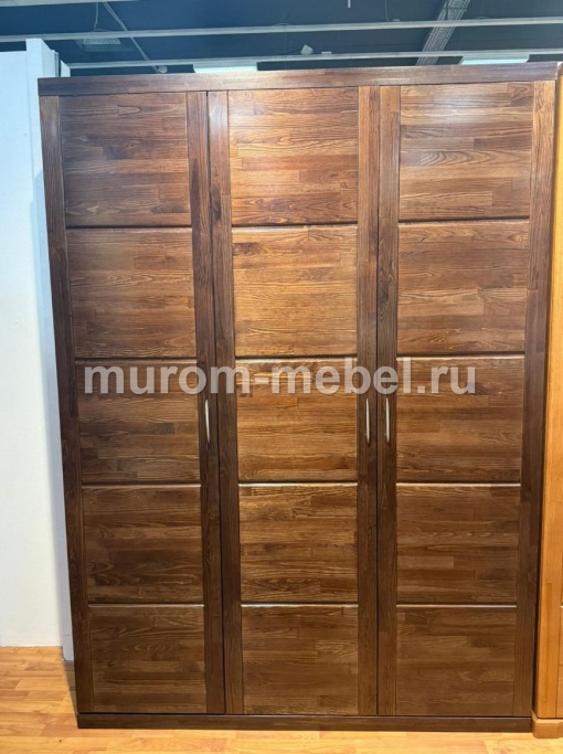 Фото Шкаф «Бали» массив сосны, 2200х1600х550, цвет - Венге 2 от производителя 'Муром-Мебель'