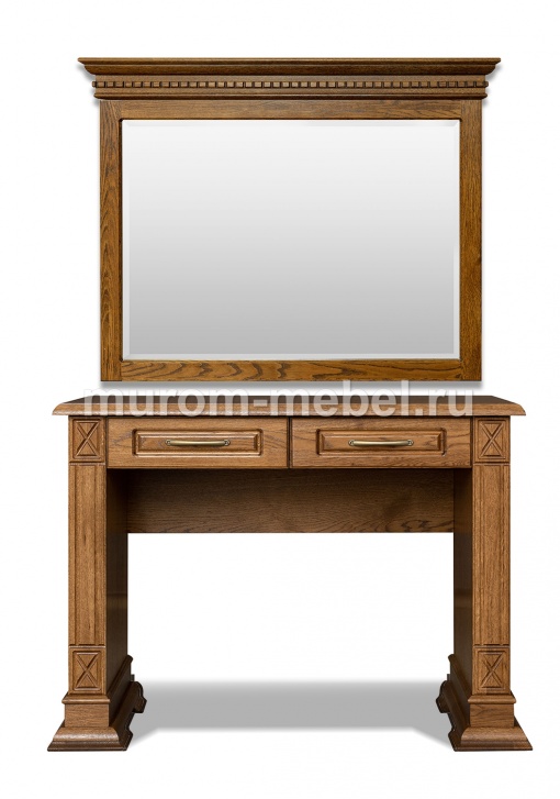 Фото Письменный стол Флоренция 2 ящика с зеркалом от производителя 'Муром-Мебель'
