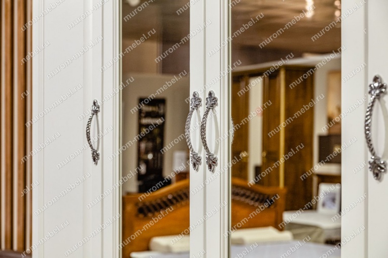 Фото Шкаф 4-х створчатый из серии "Лира" (белая эмаль) от производителя 'Муром-Мебель'