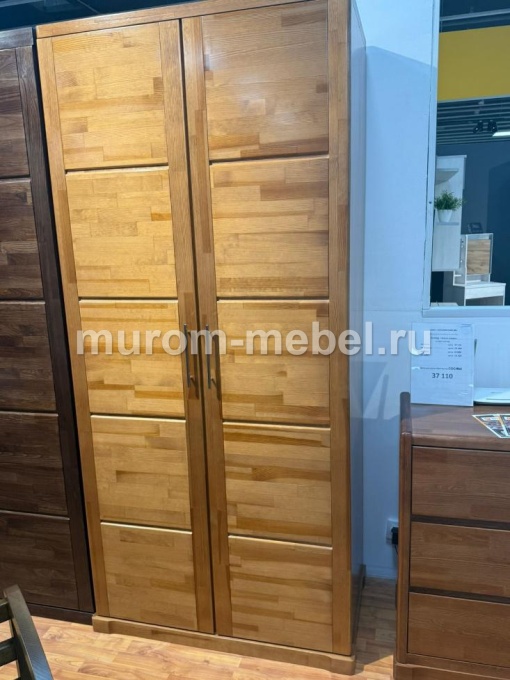 Фото Шкаф «Бали» массив сосны, 2200х1000х550, цвет - Грецкий орех 1,5 от производителя 'Муром-Мебель'