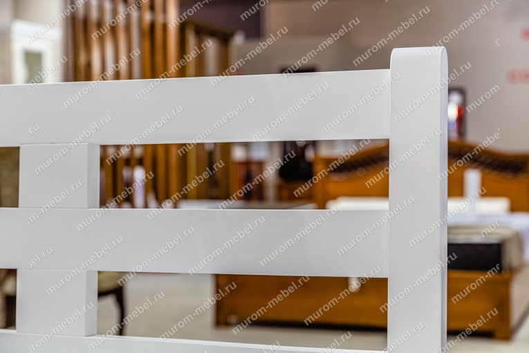 Фото Кровать Морфей (белая эмаль) от производителя 'Муром-Мебель'