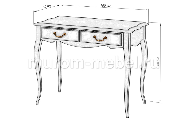 Фото Дамский столик Прованс от производителя 'Муром-Мебель'