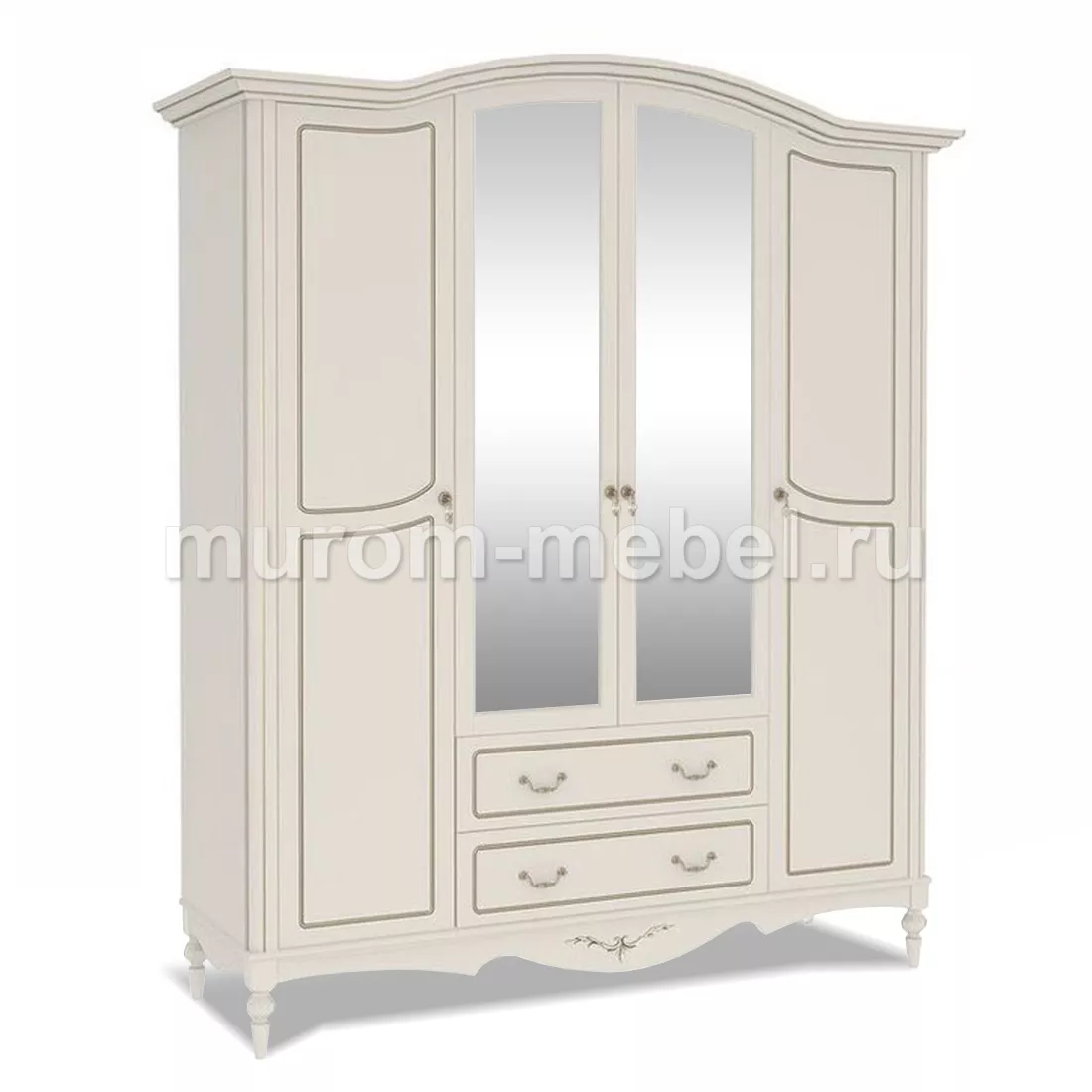 Шкаф в стиле прованс с зеркалом