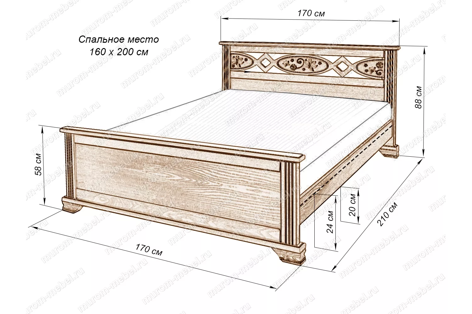 Кровать лирона муромские мастера