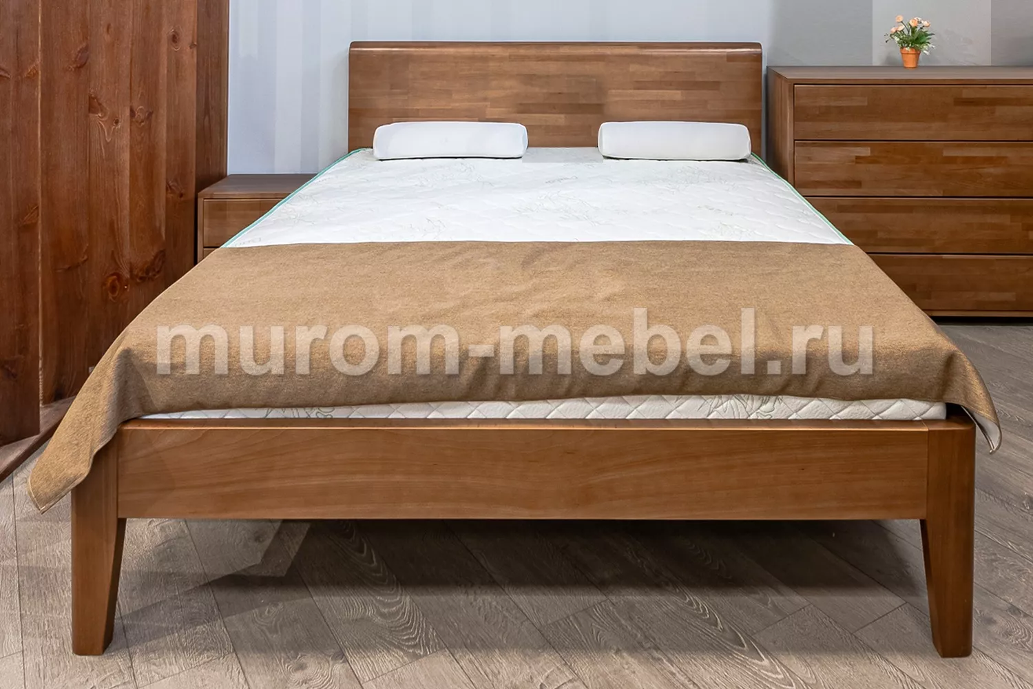 Деревянная кровать ᐈ Купить кровать из дерева | WOODWERK