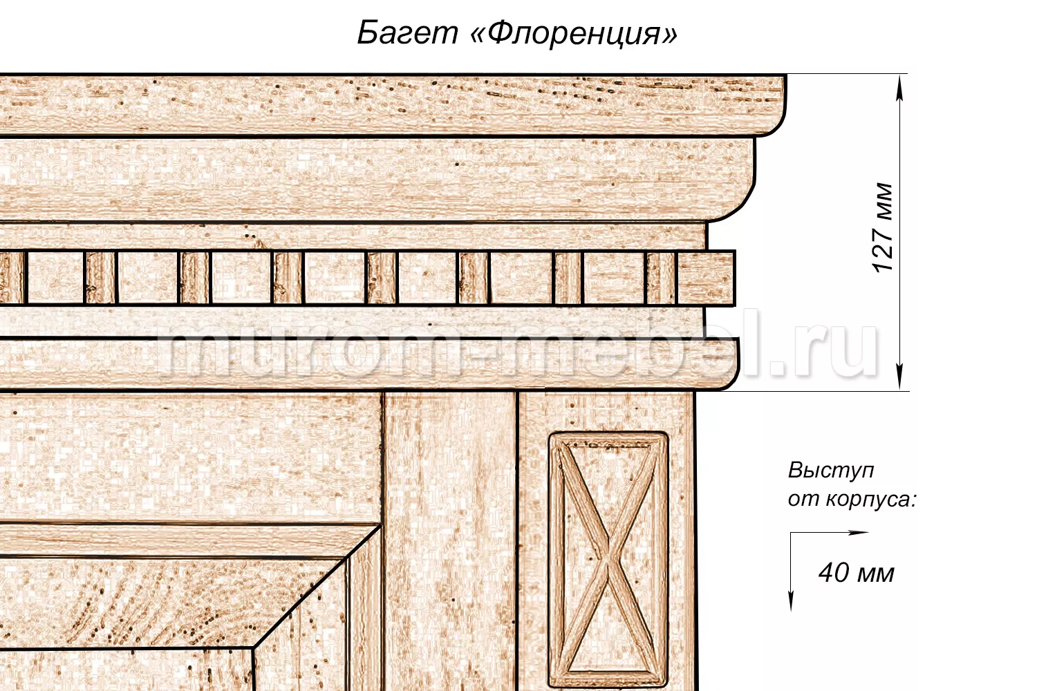 Шкаф для гостиной Флоренция