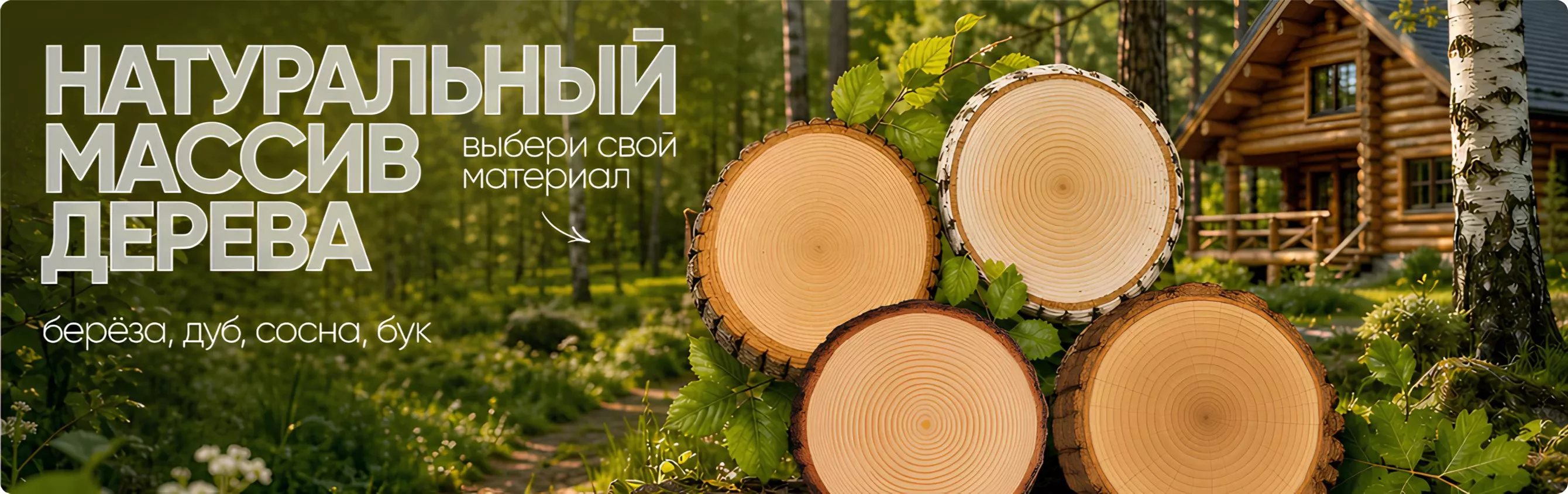 Натуральный массив дерева