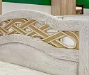 Фото Кровать Вирсавия (белая эмаль с золотой патиной) от производителя 'Муром-Мебель'