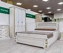 Фото Кровать Пальмира (белая эмаль с золотой патиной) от производителя 'Муром-Мебель'