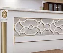 Фото Кровать Пальмира (белая эмаль с золотой патиной) от производителя 'Муром-Мебель'