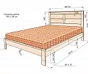 Фото Кровать Вермонт из бука от производителя 'Муром-Мебель'