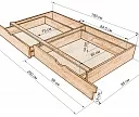 Фото Ящик подкроватный на направляющих от производителя 'Муром-Мебель'