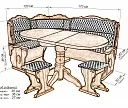 Фото Кухонный уголок Оксана от производителя 'Муром-Мебель'