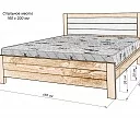 Фото Кровать Прима из дуба от производителя 'Муром-Мебель'