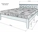 Фото Кровать Леруа от производителя 'Муром-Мебель'