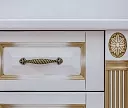 Фото Тумба из серии "Пальма" (белая эмаль с золотой патиной) от производителя 'Муром-Мебель'
