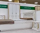 Фото Тумба из серии "Пальма" (белая эмаль с золотой патиной) от производителя 'Муром-Мебель'