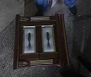 Тумба из серии "Оливия" (белая эмаль с серебряной патиной)