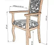 Фото Кресло Легранж (белая эмаль, береза) от производителя 'Муром-Мебель'