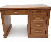 Фото Стол письменный «Глория» массив сосны, 750x1200x550, цвет: Коричневый 2 от производителя 'Муром-Мебель'