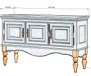 Фото Комод Ретро 5 от производителя 'Муром-Мебель'