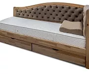 Фото Кровать Вероника Soft-М из дуба от производителя 'Муром-Мебель'